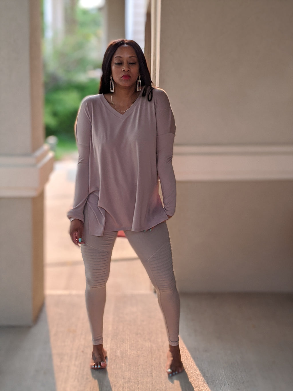 SEASONS CHANGE LEGGING SET ASH MOCHA