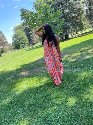 TRIPPIN' PSYCHEDELIC MAXI DRESS