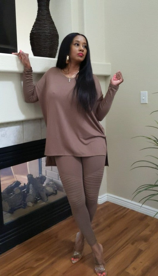 SEASONS CHANGE LEGGING SET MOCHA