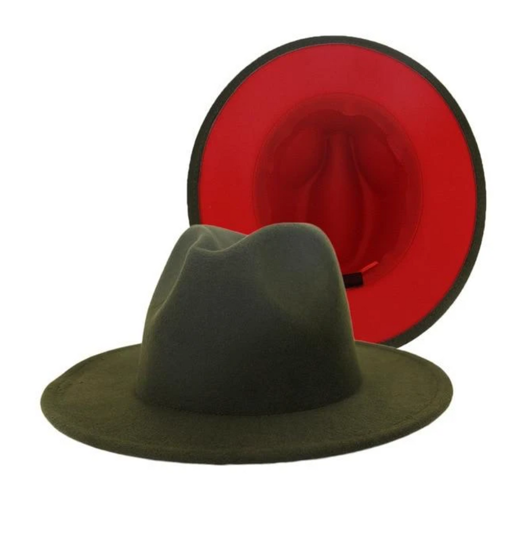 RED BELLY FEDORA HATS