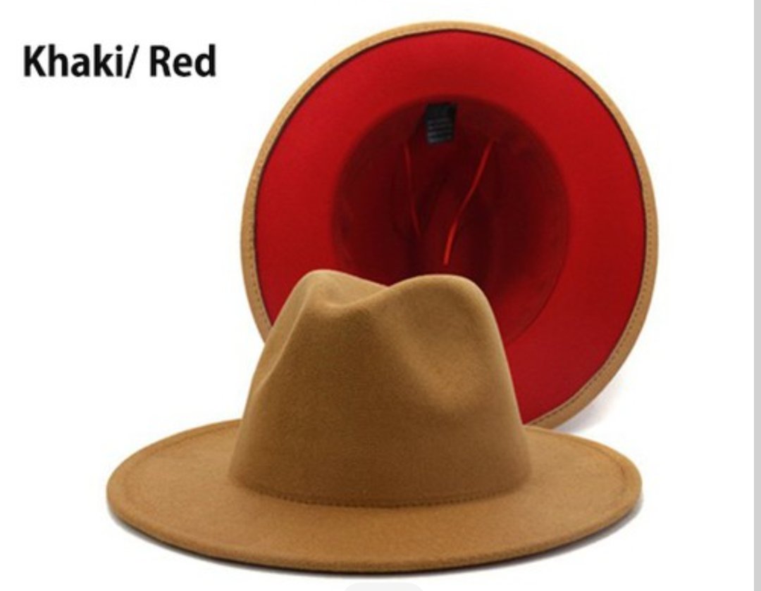 RED BELLY FEDORA HATS