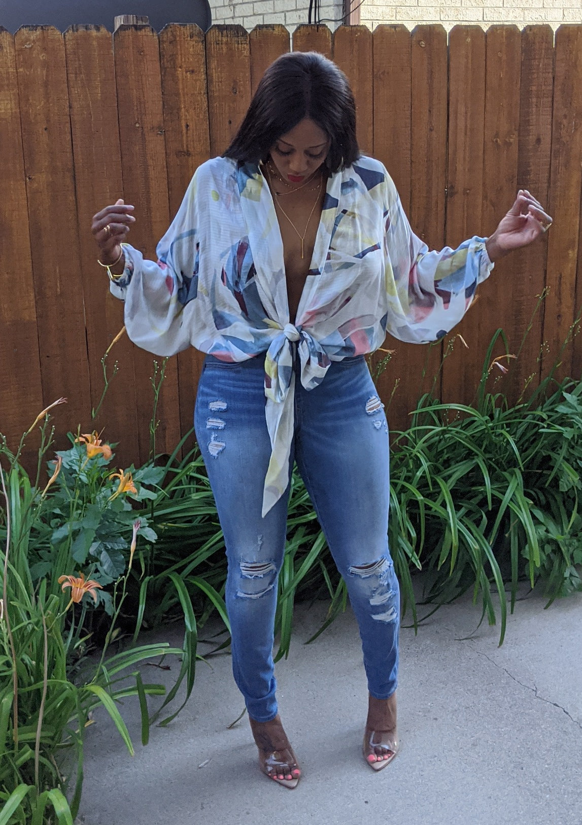 ALL TIED UP KIMONO TOP