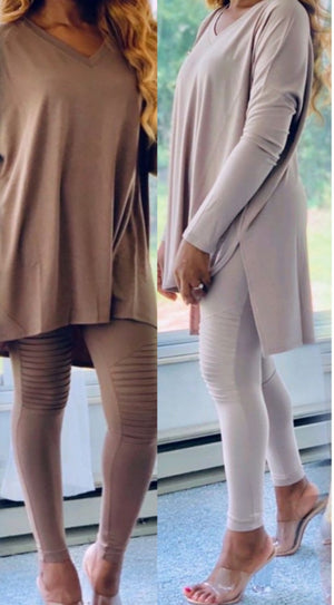 SEASONS CHANGE LEGGING SET MOCHA