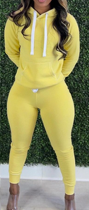 LEMON DROP STONEWASH PULLOVER SWEATSUITE