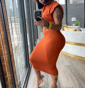 BRITTANY TWO PIECE BURNT ORANGE