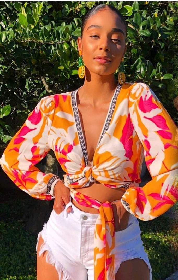 SUN KISSED WRAP TOP